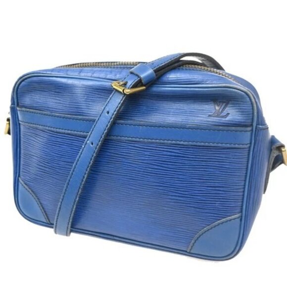 LOUIS VUITTON Trocadero 24 Epi Leather Shoulder Bag Blue France M52317 61KC158